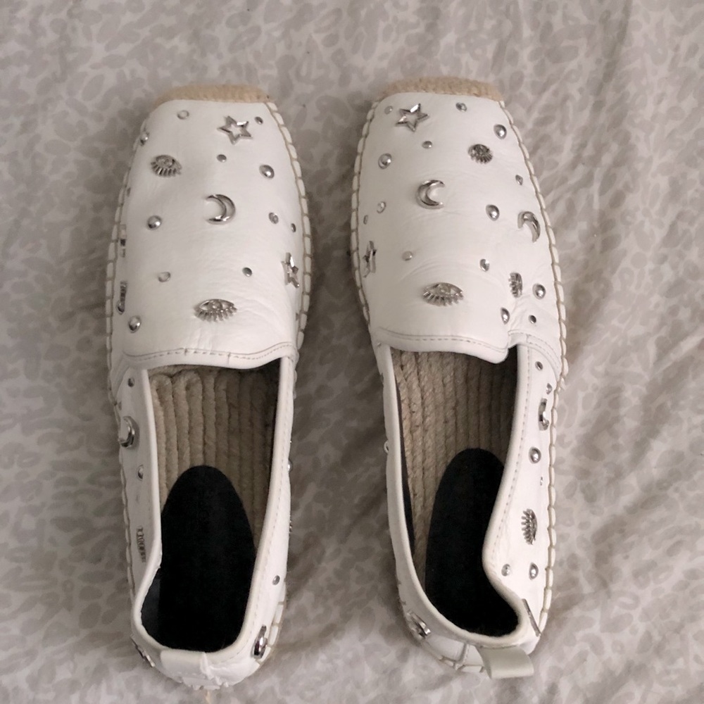REBECCA MINKOFF Beatriz Leather Espadrilles Sz 9